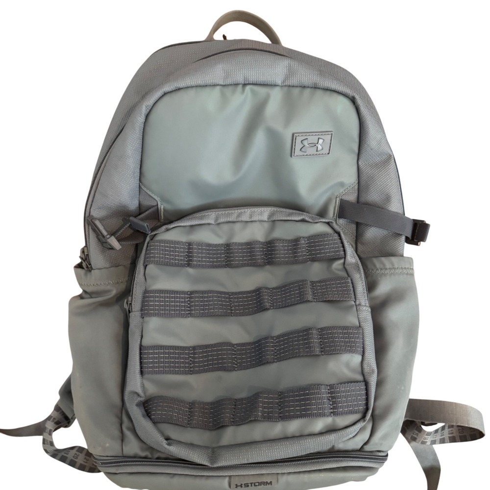 Under Armour Triumph Sport Backpack Gray UA Storm Cordura Laptop Bag 1372290